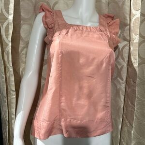 H&M pink ruffle sleeve blouse